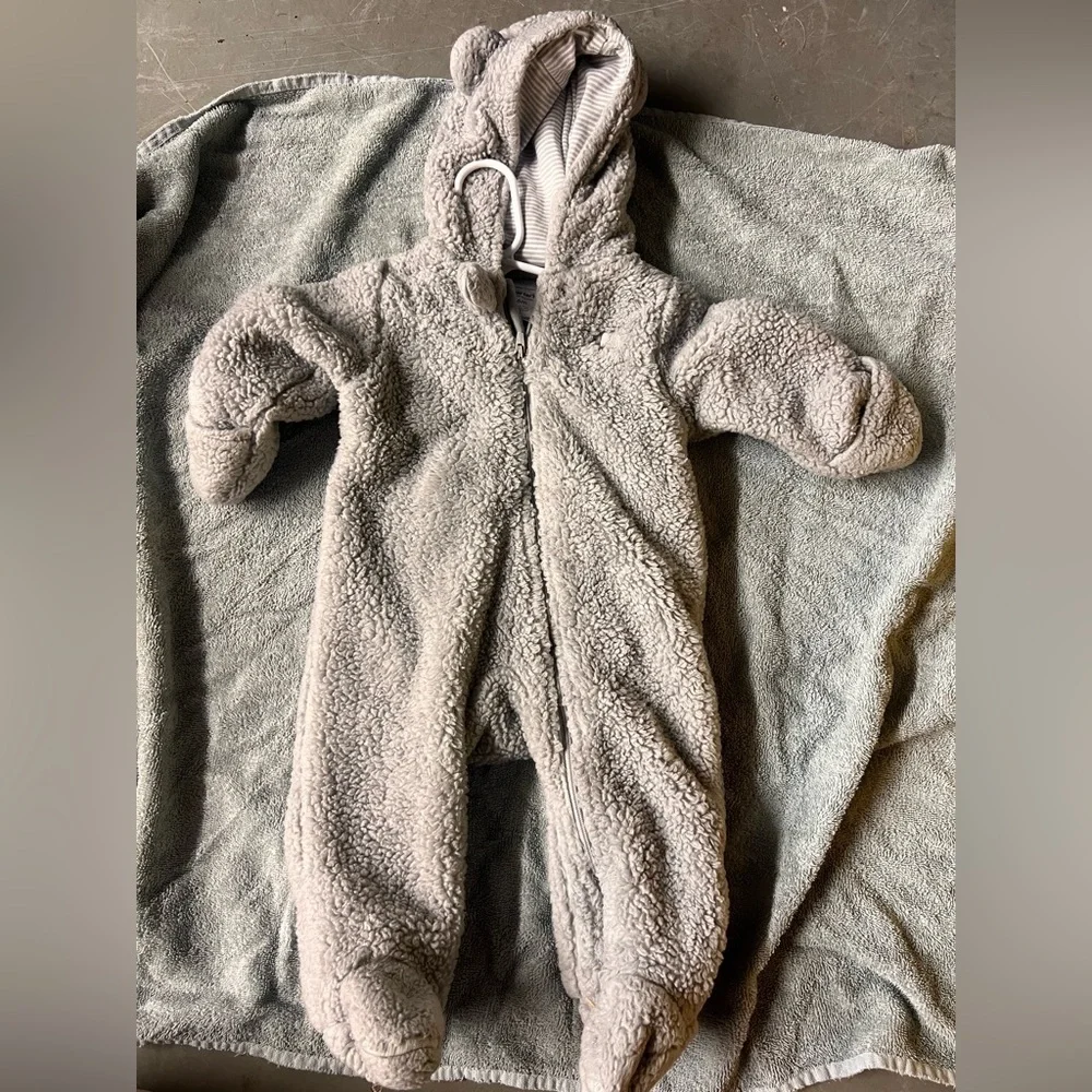 Carter's Soft Gray Baby Fleece Jacket